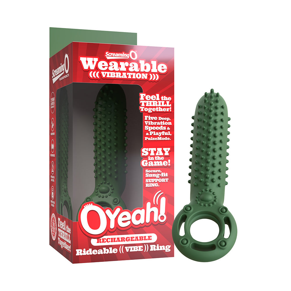 SCREAMING O RECHARGEABLE O YEAH SILICONE GREEN