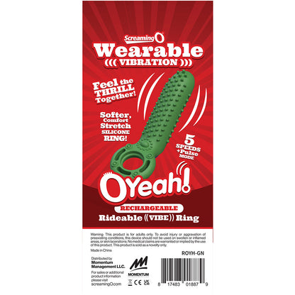 SCREAMING O - RECHARGEABLE O YEAH SILICONE