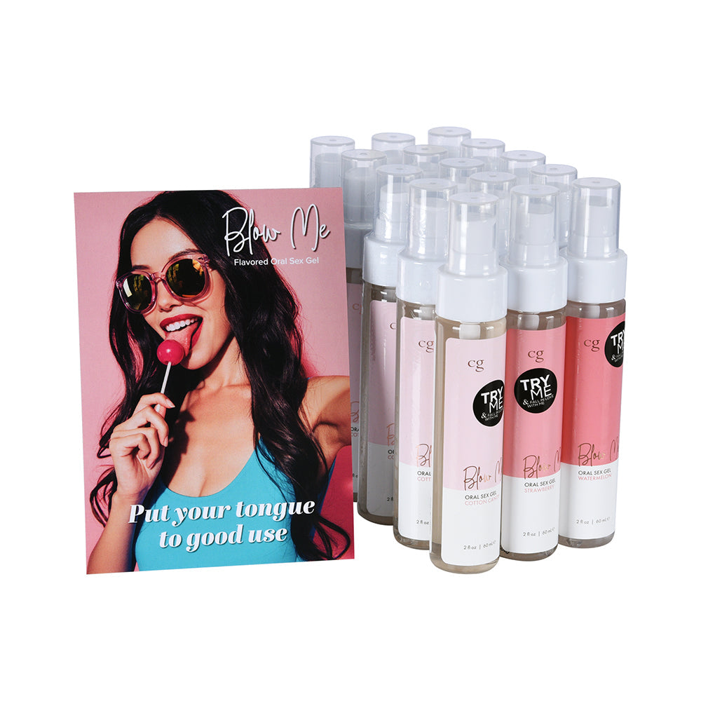 CLASSIC BRANDS - CG BLOW ME ORAL SEX GEL 16-PIECE BUNDLE WITH TESTERS