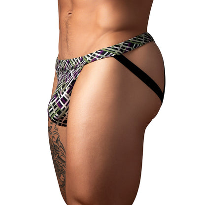 MALE POWER - GRIDLOCK''D JOCK WITH STRAP PRINT