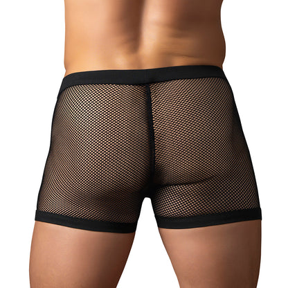 MALE POWER FISHNET 2.0 PCH SHORT BLACK L