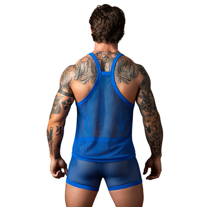 MALE POWER - FISHNET 2.0 TANK TOP ROYAL