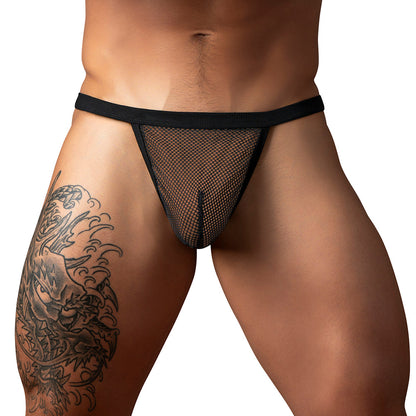 MALE POWER - FISHNET 2.0 G-STRING BLACK O/S