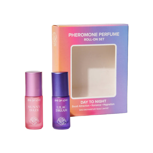EYE OF LOVE - PHEROMONE PARFUM SET 0.34 OZ. ROLL-ON SUNNY DAZE/LILAC DREAM