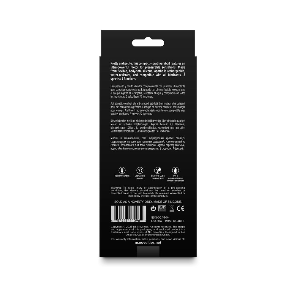 GOLD-N-DREAMS AGATHA ROSE QUARTZ