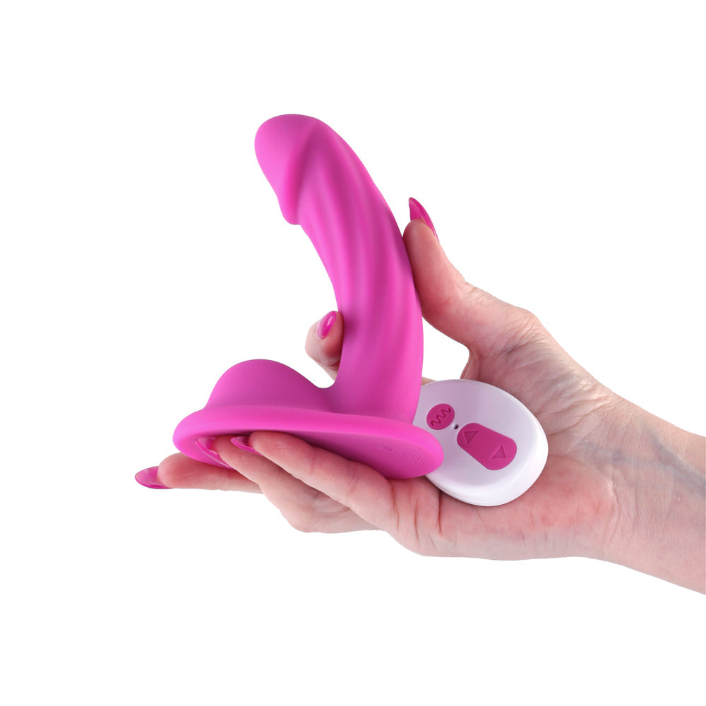 COLOURS CURVE VIBRATING 5 IN. DILDO PINK