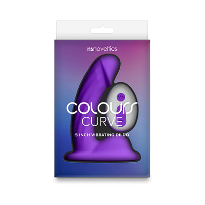 NS NOVELTIES - COLOURS CURVE VIBRATING 5 IN. DILDO