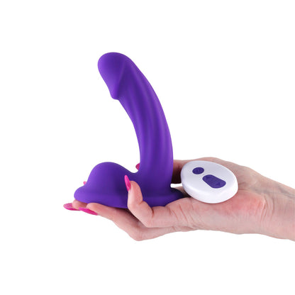 COLOURS CURVE VIBRATING 5 IN. DILDO PURPLE
