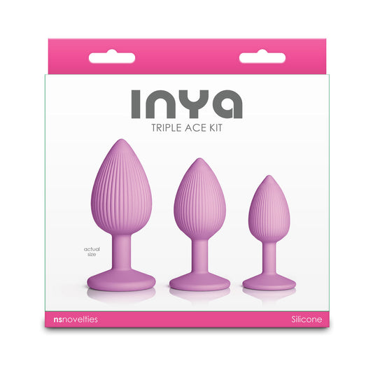 NS NOVELTIES - INYA TRIPLE ACE PLUG KIT BLUSH