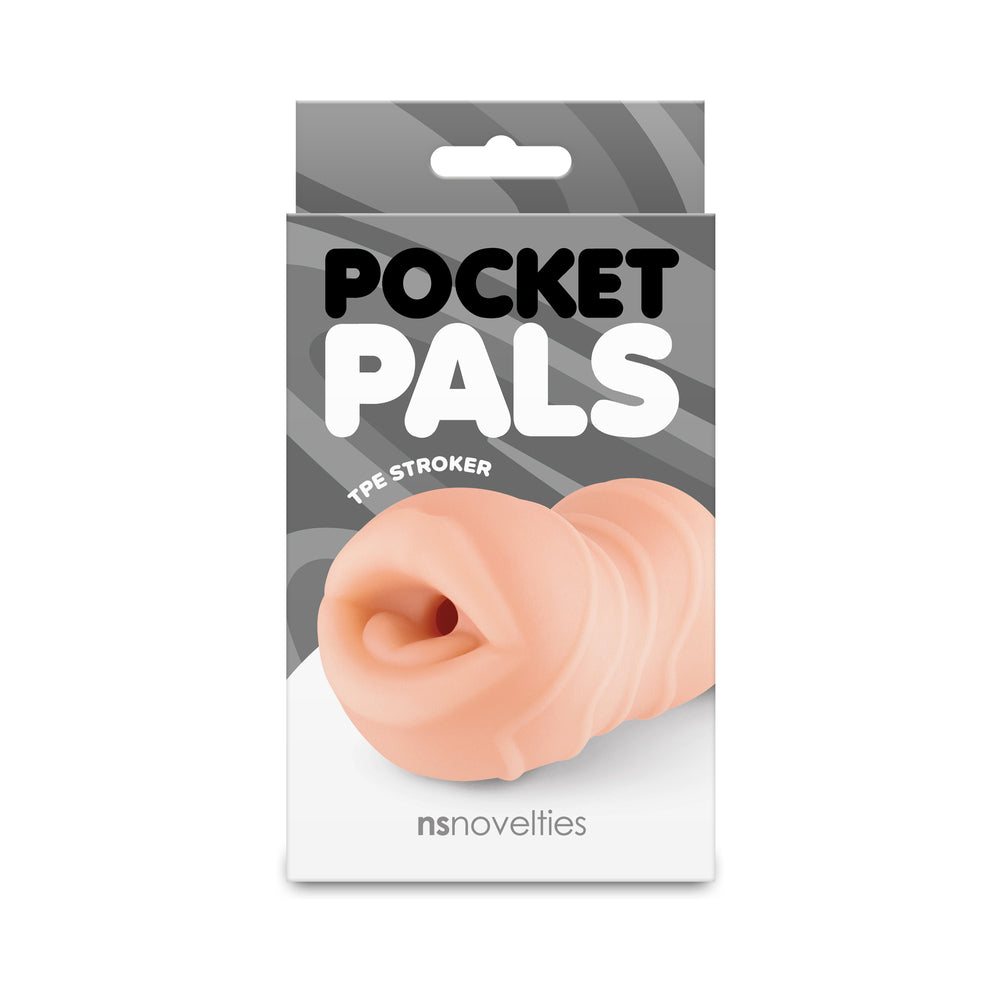 NS NOVELTIES - POCKET PALS MOUTH STROKER TAN