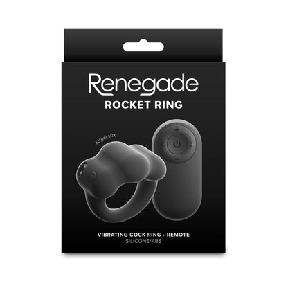 NS NOVELTIES - RENEGADE ROCKET RING BLACK