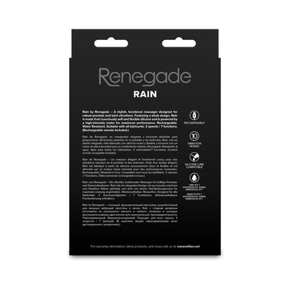 NS NOVELTIES - RENEGADE RAIN BLACK