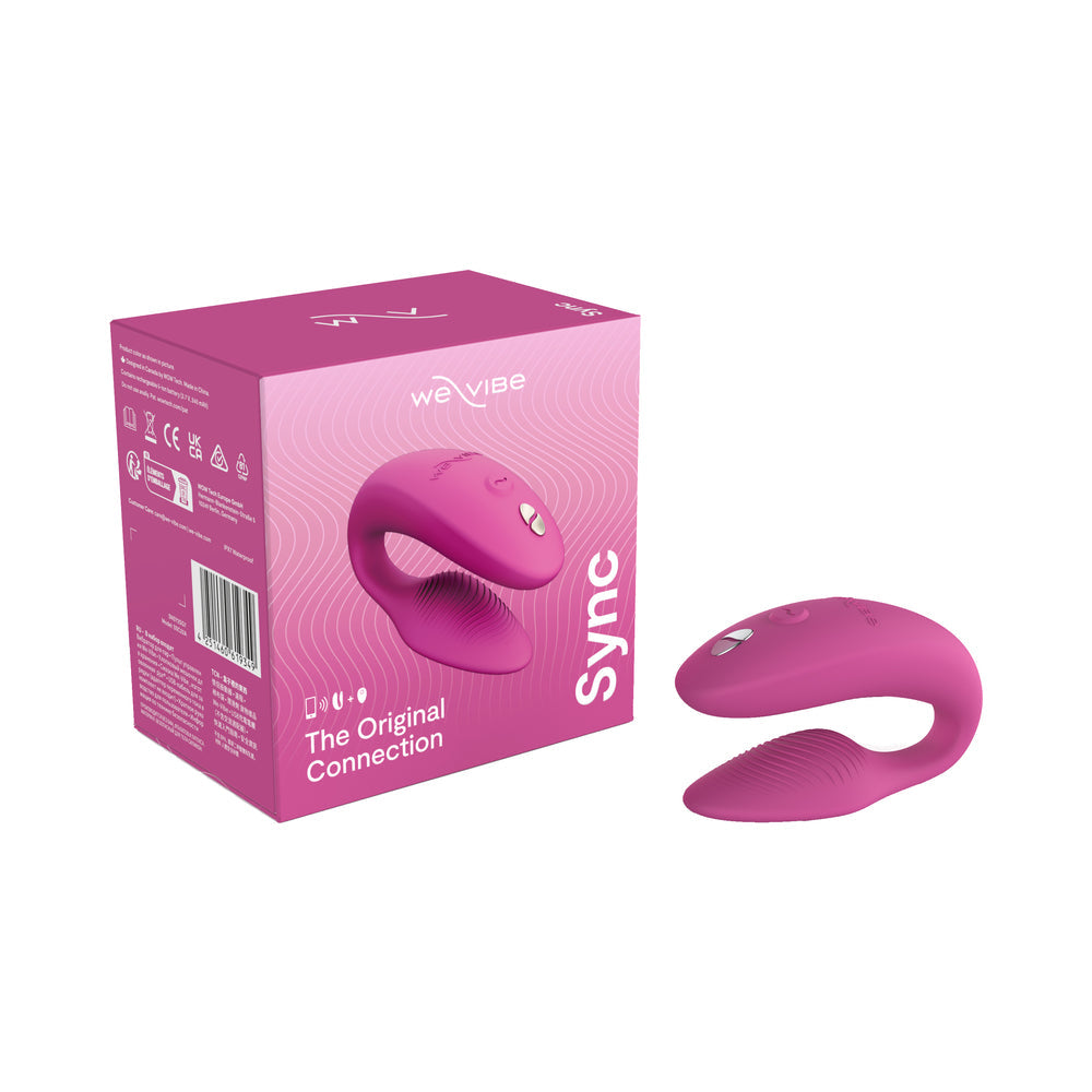 WE-VIBE SYNC 2 RECHARGEABLE REMOTE CONTROL COUPLES VIBRATOR ROSE