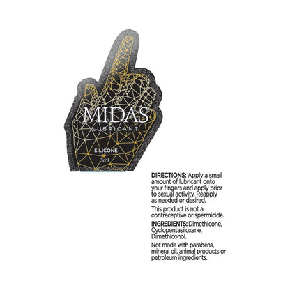 MIDAS SILICONE LUBE 3 ML POUCH
