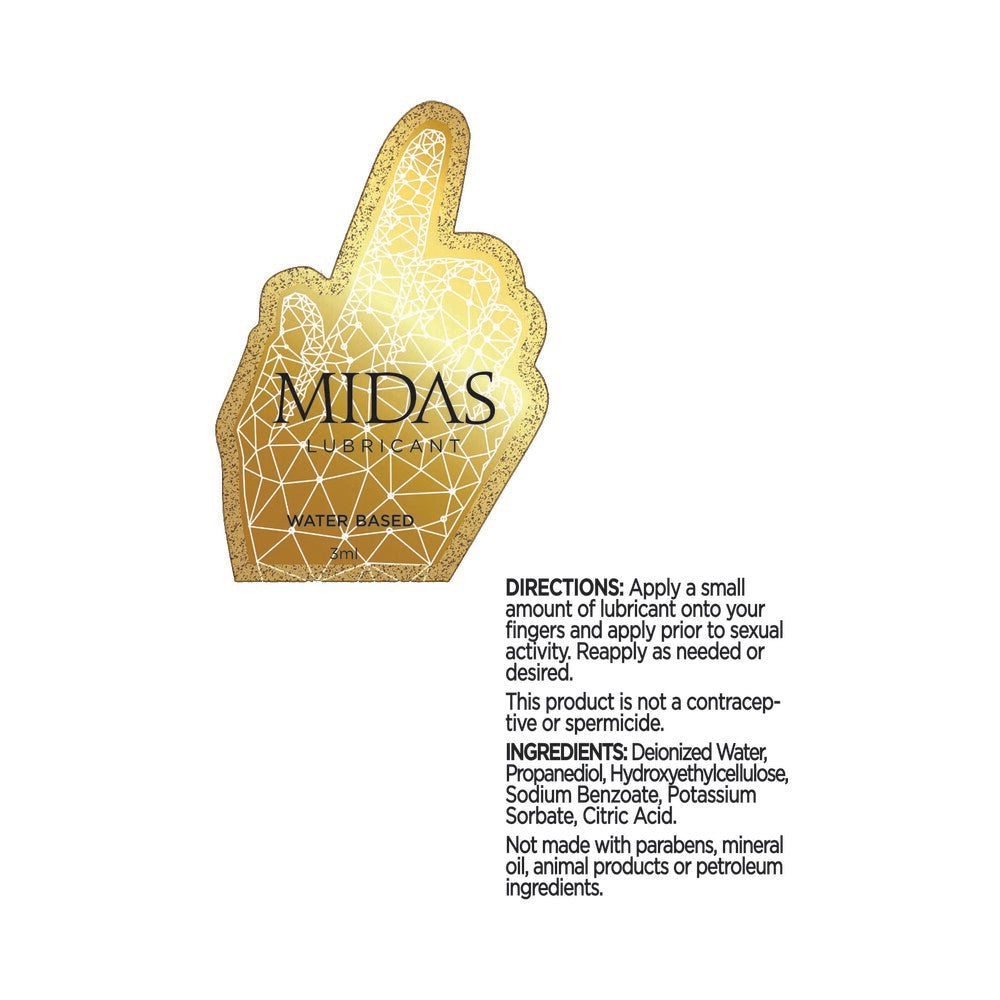 MIDAS WATERBASED LUBE 3 ML POUCH