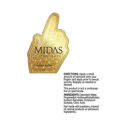MIDAS WATERBASED LUBE 3 ML POUCH