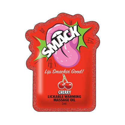 SMACK LICKABLE MASSAGE OIL 3 ML POUCH CHERRY