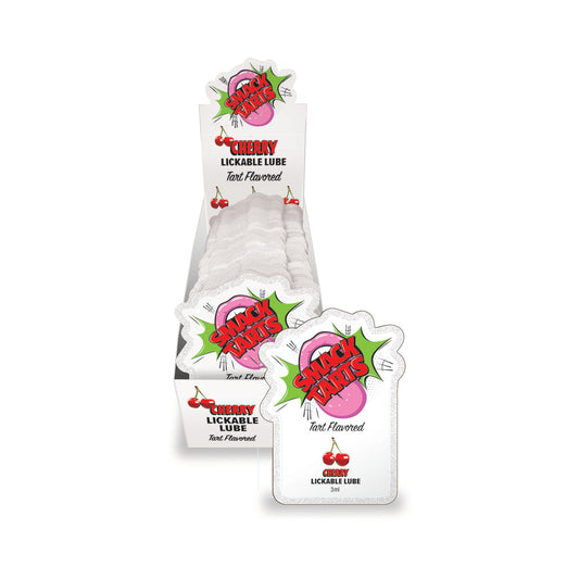 LITTLE GENIE - SMACK TARTS LICKABLE LUBE SOUR CHERRY 3 ML POUCH 36-PIECE DISPLAY