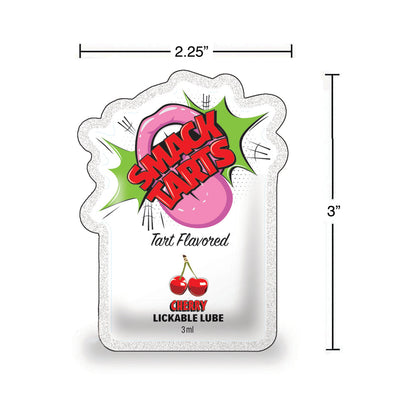 LITTLE GENIE - SMACK TARTS LICKABLE LUBE SOUR CHERRY 3 ML POUCH 36-PIECE DISPLAY