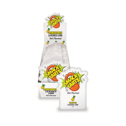 LITTLE GENIE - SMACK TARTS LICKABLE LUBE SOUR PINEAPPLE 3 ML POUCH  36-PIECE DISPLAY