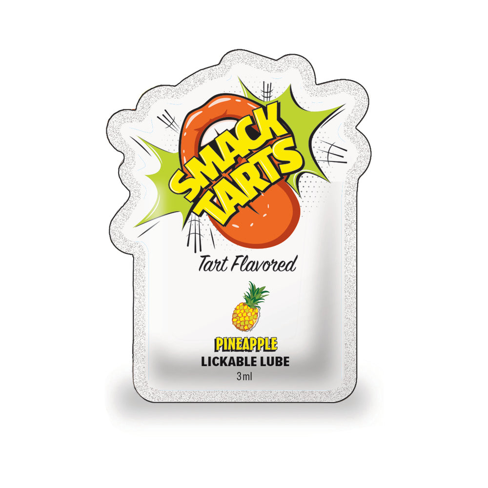LITTLE GENIE - SMACK TARTS LICKABLE LUBE SOUR PINEAPPLE 3 ML POUCH  36-PIECE DISPLAY