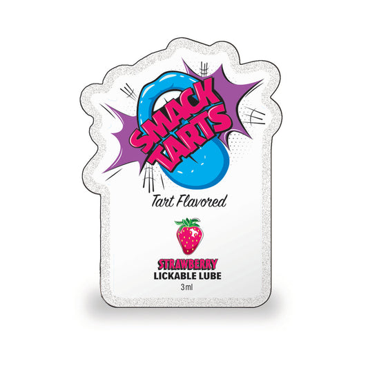 SMACK TARTS LICKABLE LUBE SOUR STRAWBERRY 3 ML POUCH