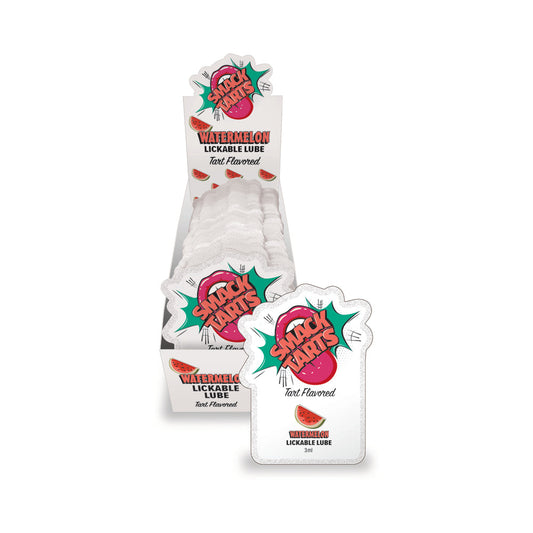 LITTLE GENIE - SMACK TARTS LICKABLE LUBE SOUR WATERMELON 3 ML POUCH 36-PIECE DISPLAY