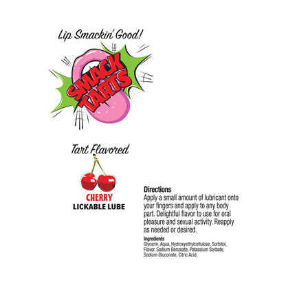 LITTLE GENIE - LUBRICANTE LICKABLE TARTS SOUR CHERRY 2 OZ.