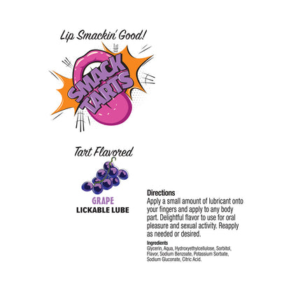LITTLE GENIE - SMACK TARTS LICKABLE LUBE SOUR GRAPE 2 OZ.