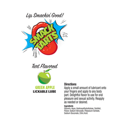 LITTLE GENIE - LUBRICANTE COMESTIBLE CON SABOR A MANZANA VERDE ÁCIDA SMACK TARTS 2 OZ.