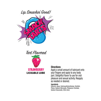 LITTLE GENIE - SMACK TARTS LICKABLE LUBE SOUR STRAWBERRY 2 OZ.