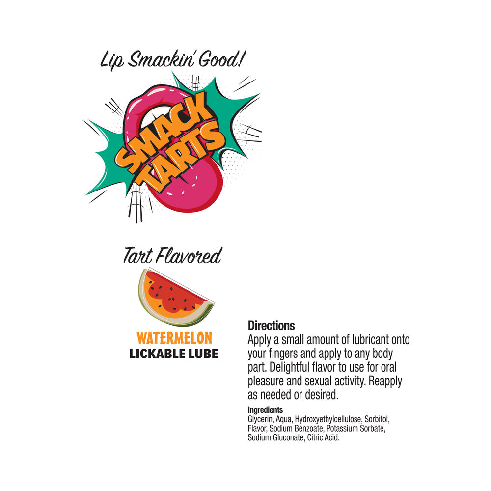SMACK TARTS LICKABLE LUBE SOUR WATERMELON 2 OZ.