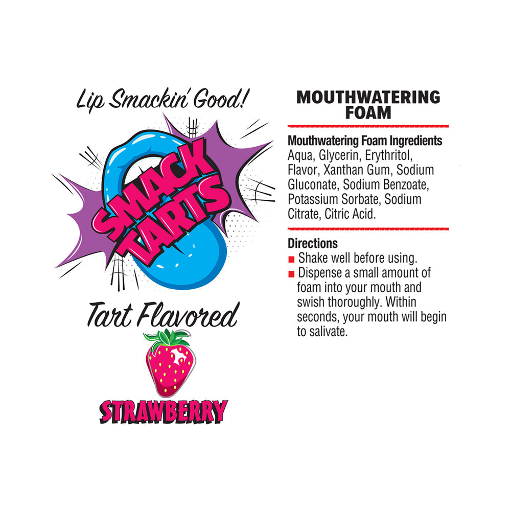 SMACK TARTS MOUTHWATERING FOAM SOUR STRAWBERRY 2.7 OZ.