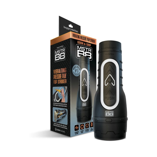 GLOBAL NOVELTIES - MSTR B8 GOON&GRIP VIBRATING PRESSURE PLAY STROKER