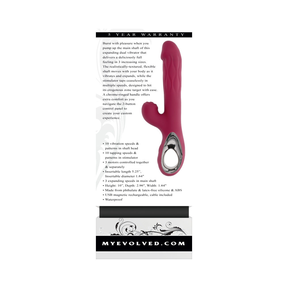 BURSTING WITH PLEASURE BURGUNDY