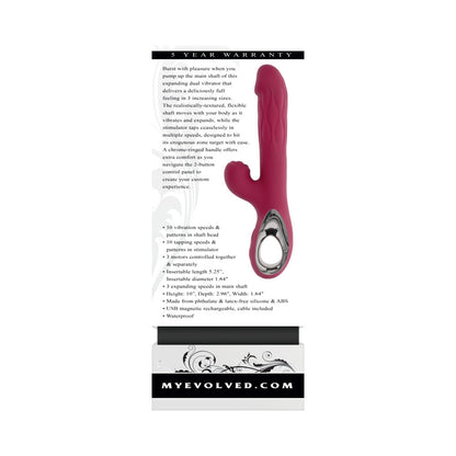 EVOLVED BURSTING WITH PLEASURE BURGUNDY