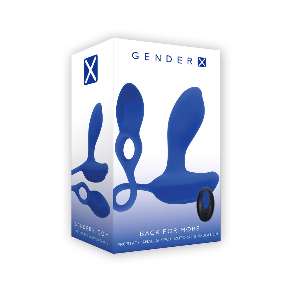 GENDER X BACK FOR MORE BLUE