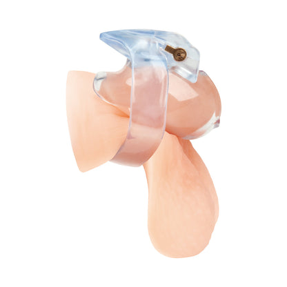 ELECTRIC EEL - BLUE LINE SMALL DICK ACRYLIC MINI CHASTITY CAGE