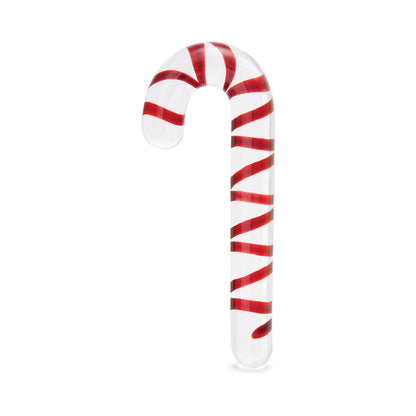 GLAS CANDY CANE DREAM 7.5 IN. GLASS DILDO
