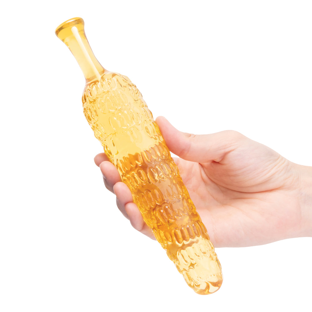 ANGUILA ELÉCTRICA - DILDO DE CRISTAL DE 8 PULGADAS GLAS CORNSTAR