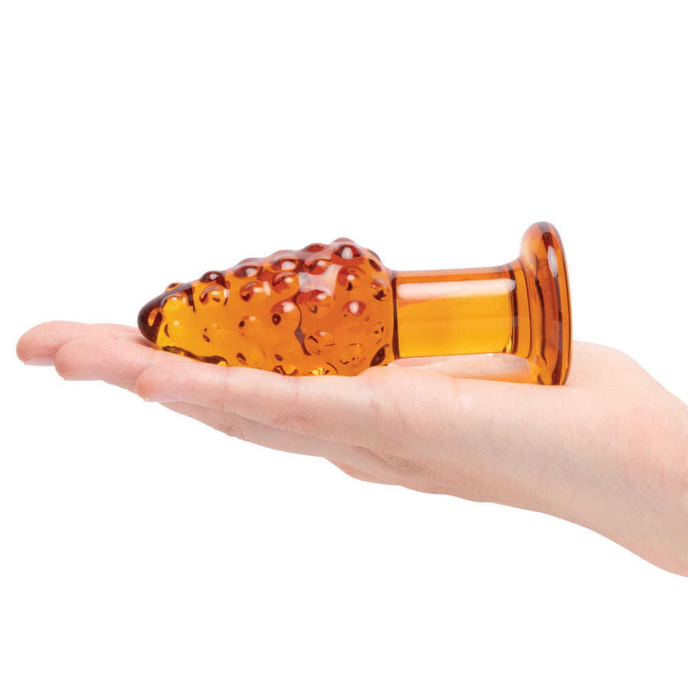 GLAS CORNSTAR 4 IN. GLASS BUTT PLUG