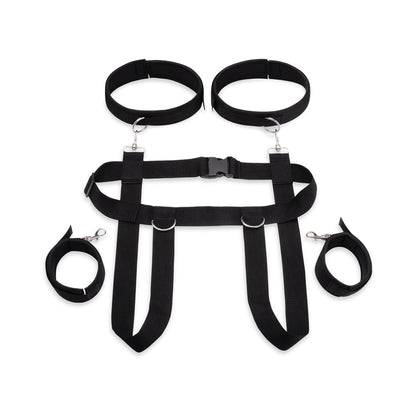 LUX FETISH POSITION PAL HARNESS WITH REMOVABLE THIGH CUFFS