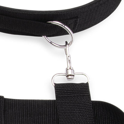 LUX FETISH POSITION PAL HARNESS WITH REMOVABLE THIGH CUFFS
