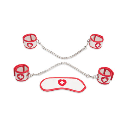 ELECTRIC EEL - LUX FETISH 5PC NAUGHTY NURSE BDSM SET