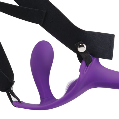 TOGETHER LOCK-IN DUAL-ENDED VIBRATING STRAP-ON & HARNESS SET