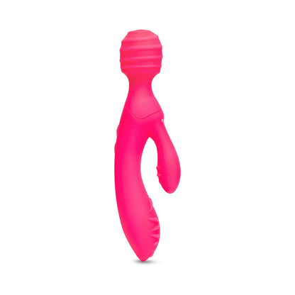 TOGETHER TOY - TOGETHER TRI DELIGHT DUAL-ENDED TRIPLE STIM WAND & RABBIT VIBRATOR