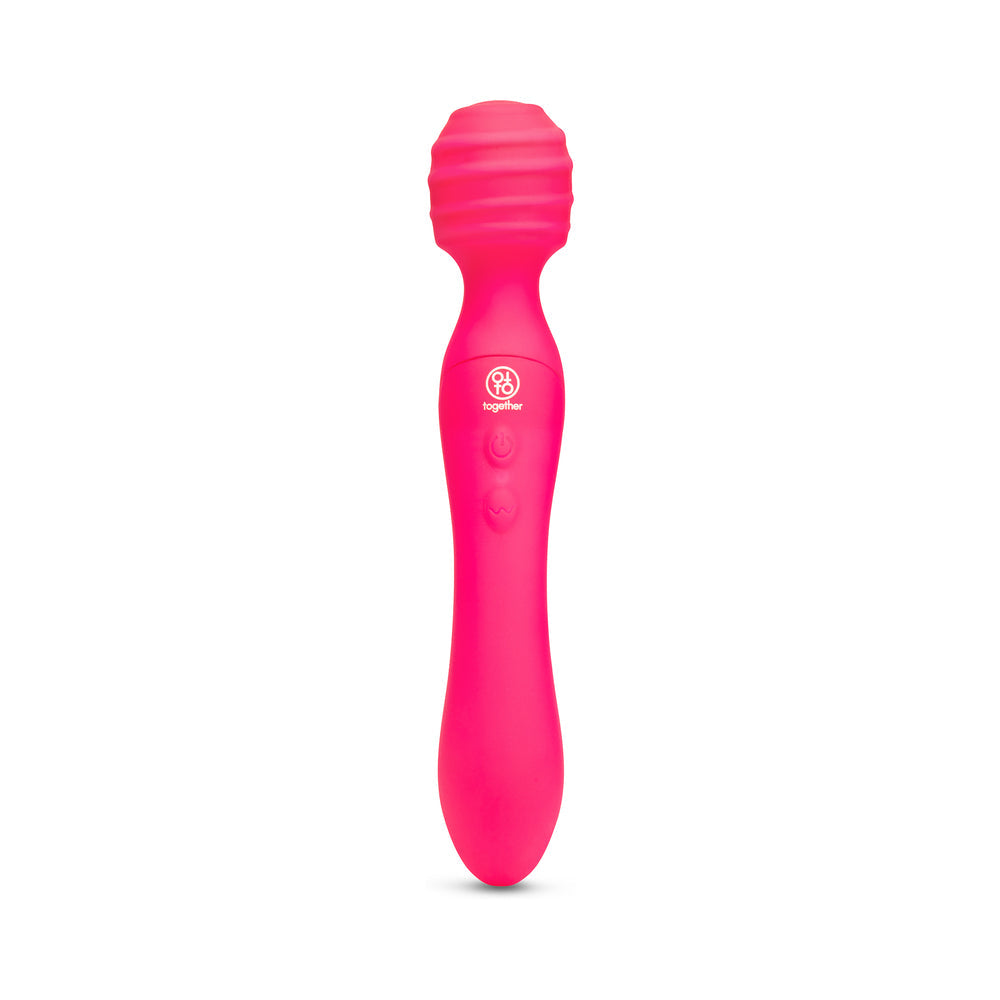 TOGETHER TOY - TOGETHER TRI DELIGHT DUAL-ENDED TRIPLE STIM WAND & RABBIT VIBRATOR