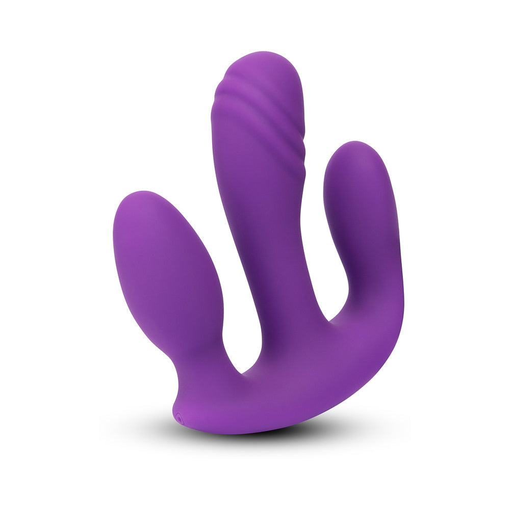 TOGETHER BLENDED PLEASURE REMOTE CONTROLLED TRIPLE-PRONGED VIBRATOR