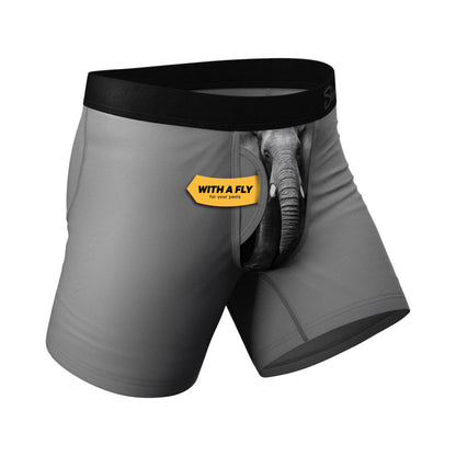 SHINESTY - ROPA INTERIOR DE ELEFANTE CON BOLSA, PERNERA Y BRAGUETA "THE JUNK IN THE TRUNK"