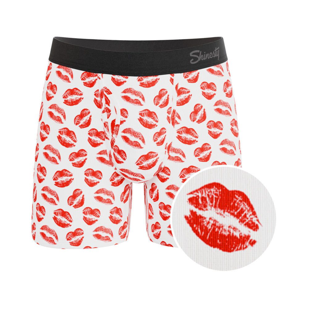 SHINESTY - ROPA INTERIOR CON BOLSA Y BRAGUETA "THE PUCKER UP LIPSTICK KISS BALL HAMMOCK"
